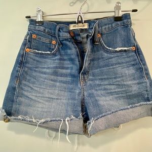 Madewell High Rise Denim Shorts